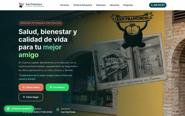 Screenshot of clinicasanfrancisco.com
