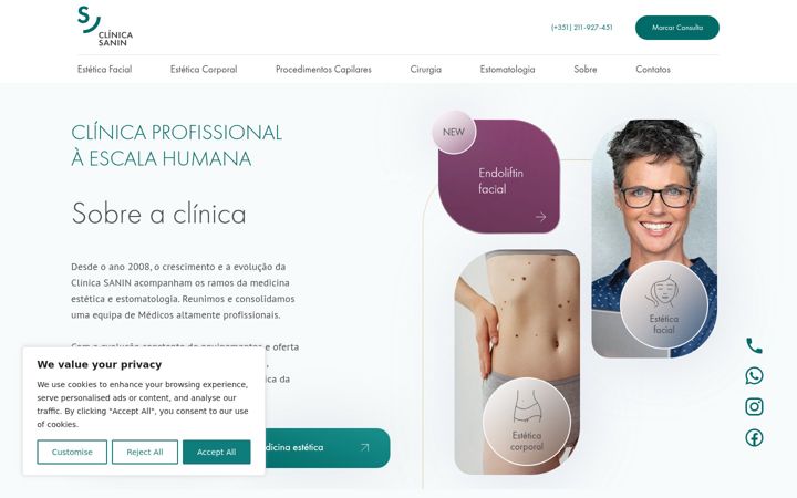 Zrzut ekranu clinicasanin.pt