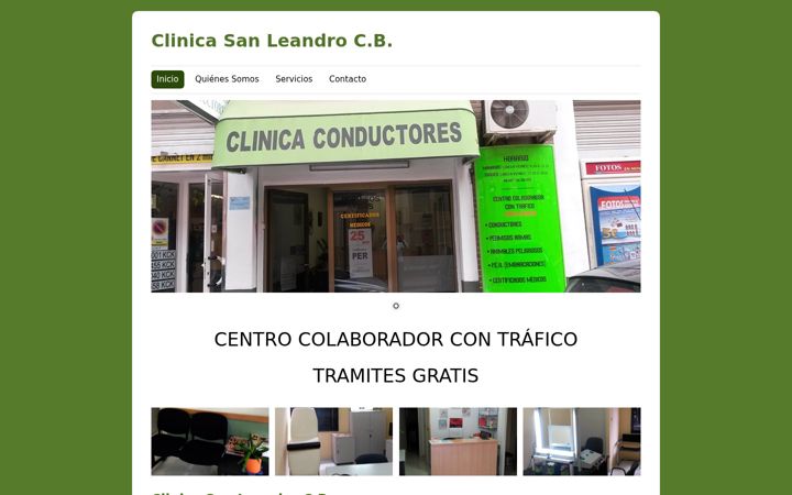 Screenshot of clinicasanleandro.es