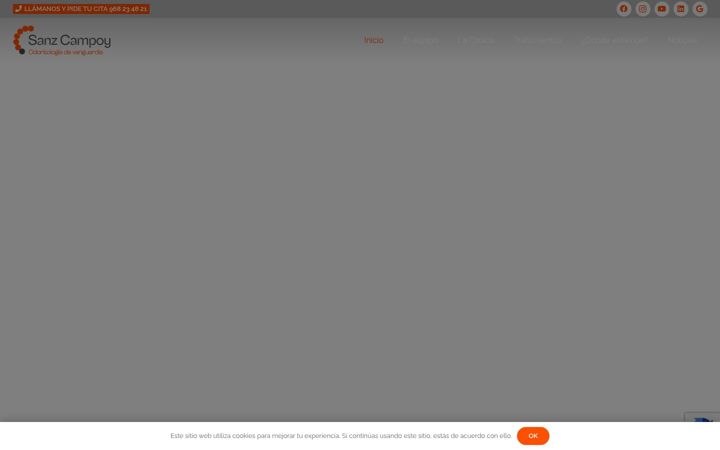Screenshot of clinicasanzcampoy.es