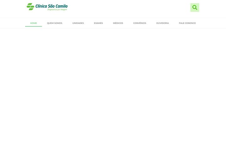 Snimka zaslona za clinicasaocamilo.com.br