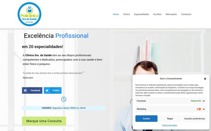 Zrzut ekranu clinicasaudeviseu.pt