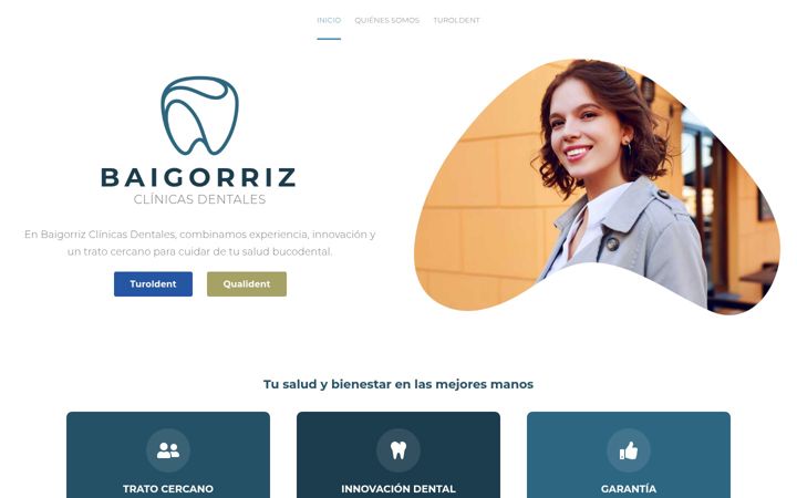 Screenshot of clinicasbaigorriz.com