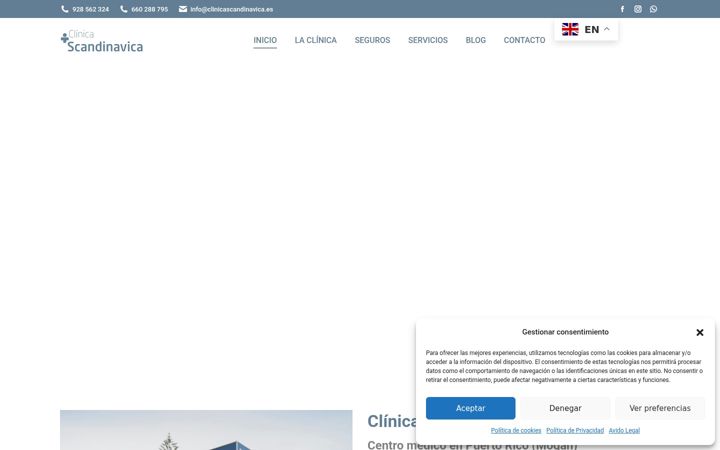 Screenshot του clinicascandinavica.es