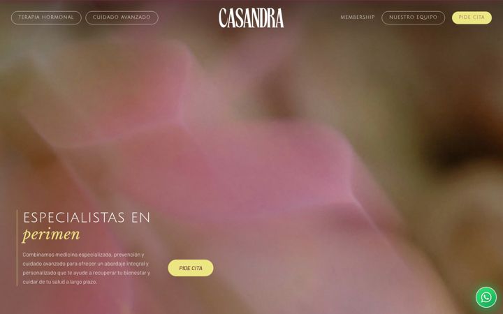 Screenshot of clinicascasandra.es