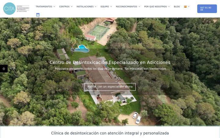 Screenshot of clinicascita.com