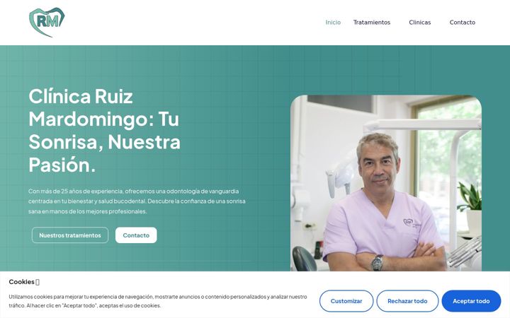 Screenshot of clinicasdentalesrmavila.com