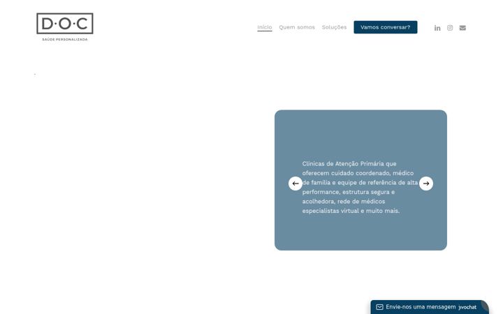 Screenshot of clinicasdoc.com.br