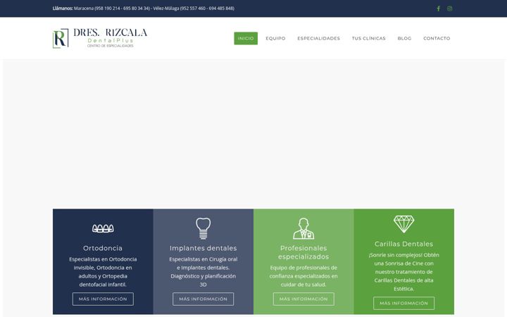 Screenshot of clinicasdoctoresrizcala.com