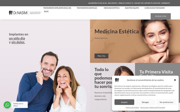 Screenshot of clinicasdoctornasimi.com