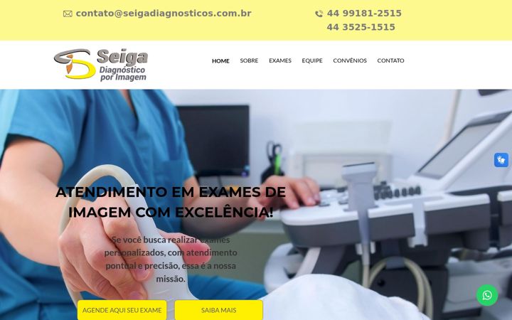 Snimka zaslona za clinicaseiga.com.br