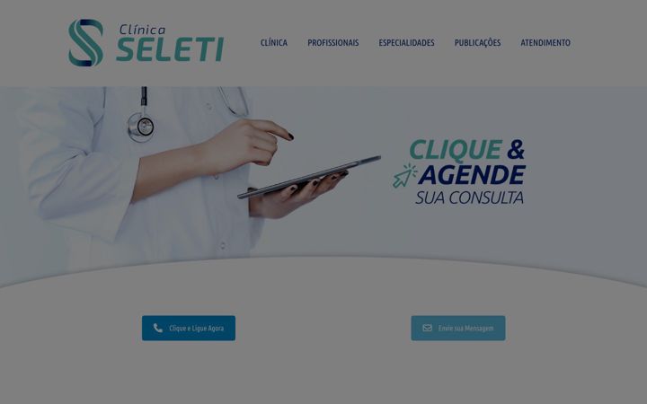 Screenshot of clinicaseleti.com.br