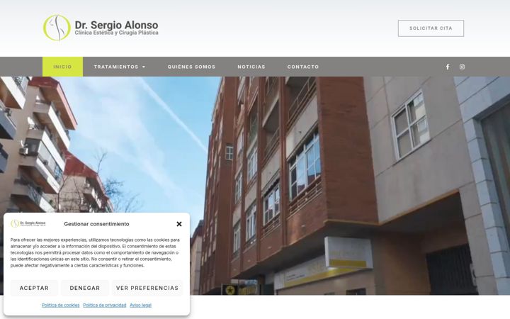 Screenshot of clinicasergioalonso.com