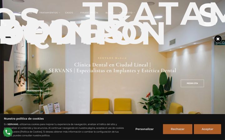 Screenshot of clinicaservans.es