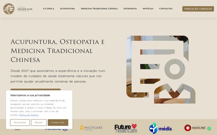 Zrzut ekranu clinicashelderflor.pt