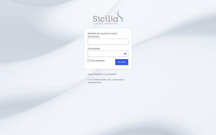 Screenshot of clinicasicilialab.com