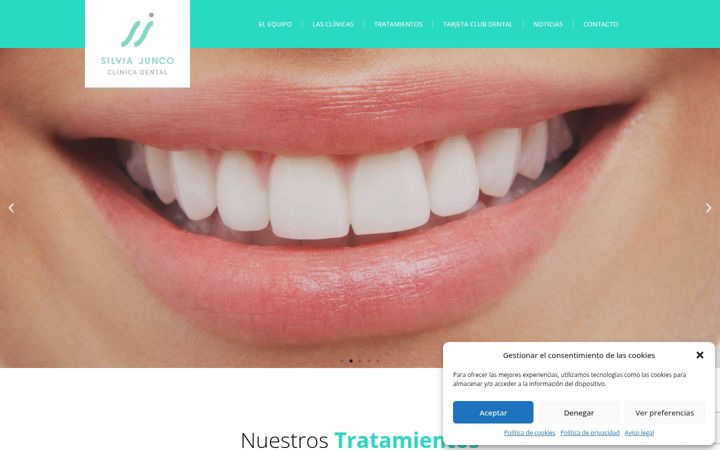 Screenshot of clinicasilviajunco.com