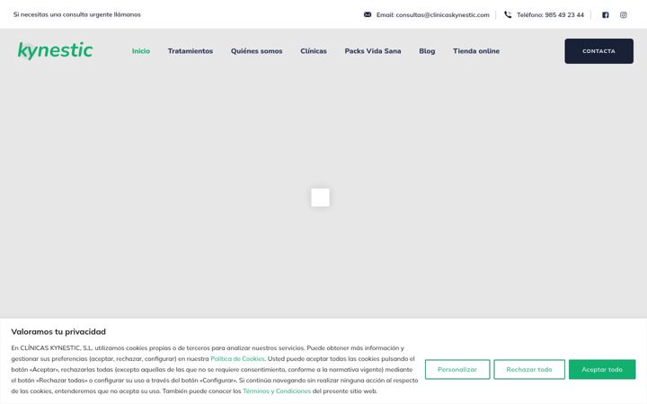 Screenshot of clinicaskynestic.com