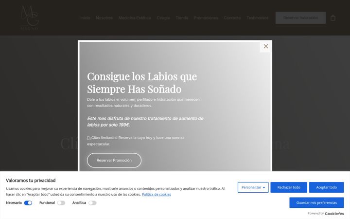 Screenshot of clinicasmagno.com