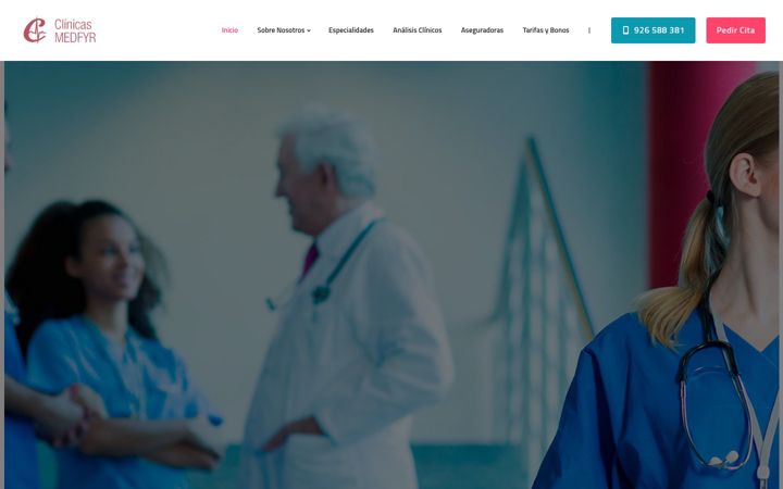 Screenshot of clinicasmedfyr.es