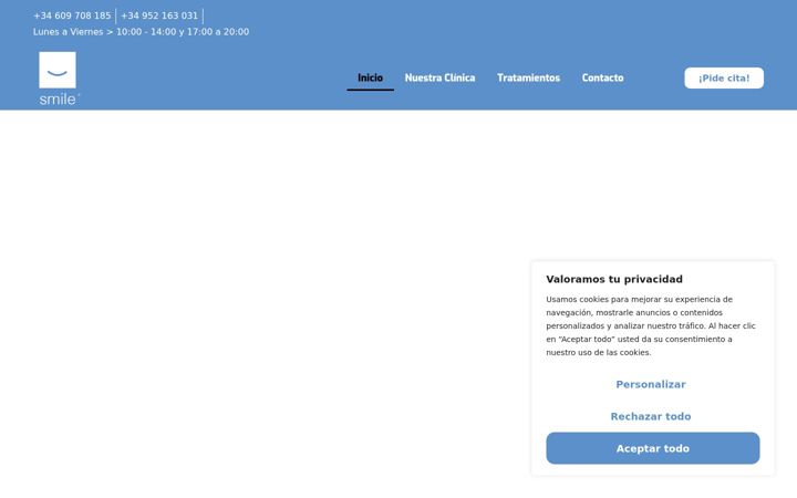 Screenshot of clinicasmile.es