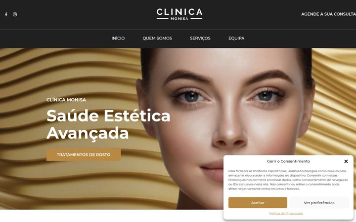 Zrzut ekranu clinicasmonisa.pt