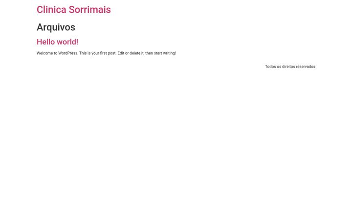 Screenshot of clinicasorrimais.com.br
