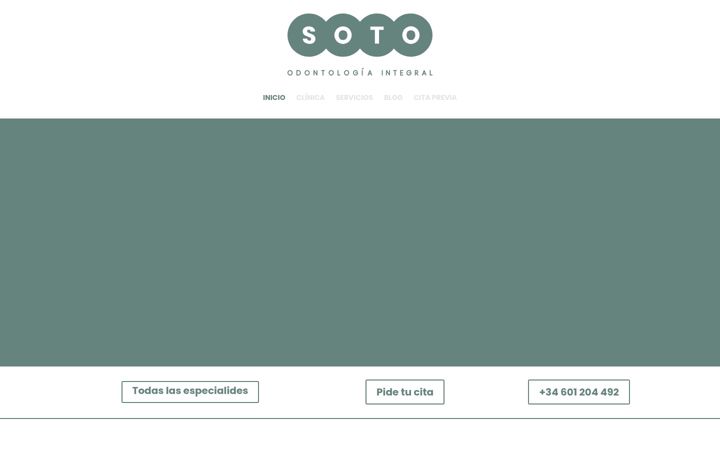 Screenshot of clinicasoto.es
