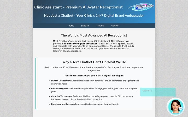 Zrzut ekranu clinicassistant.co.uk