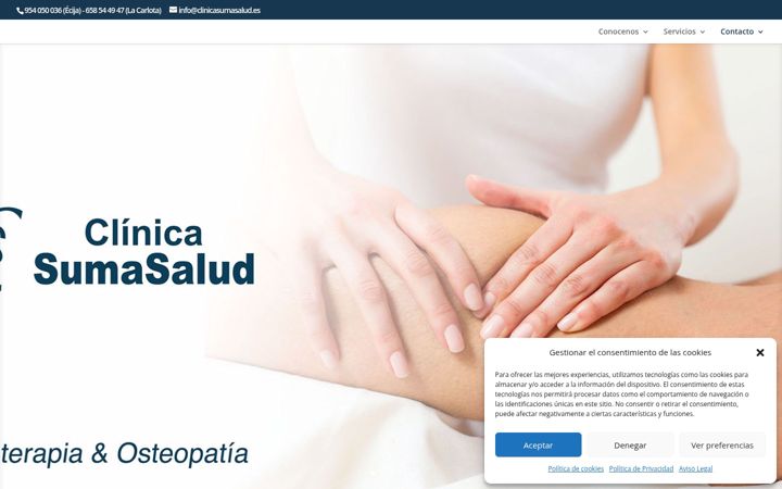 Screenshot of clinicasumasalud.es