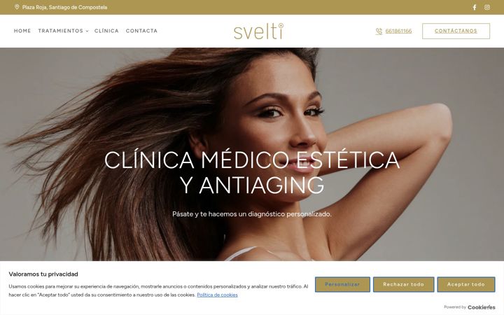 Screenshot of clinicasvelti.com