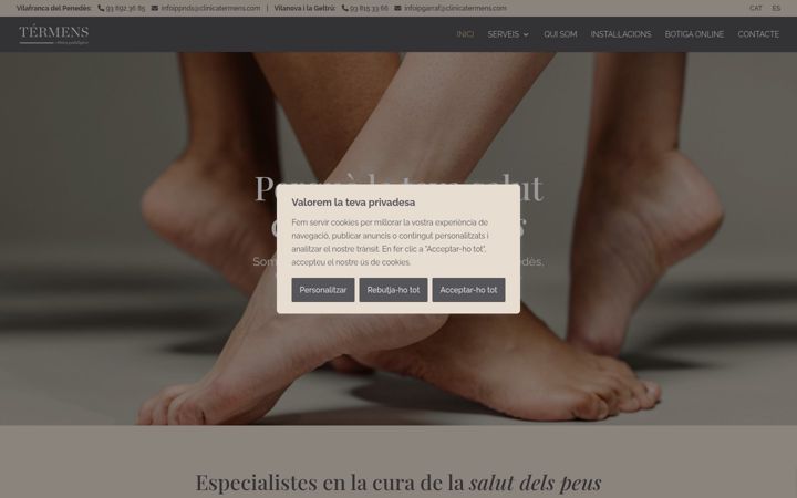 Screenshot of clinicatermens.com