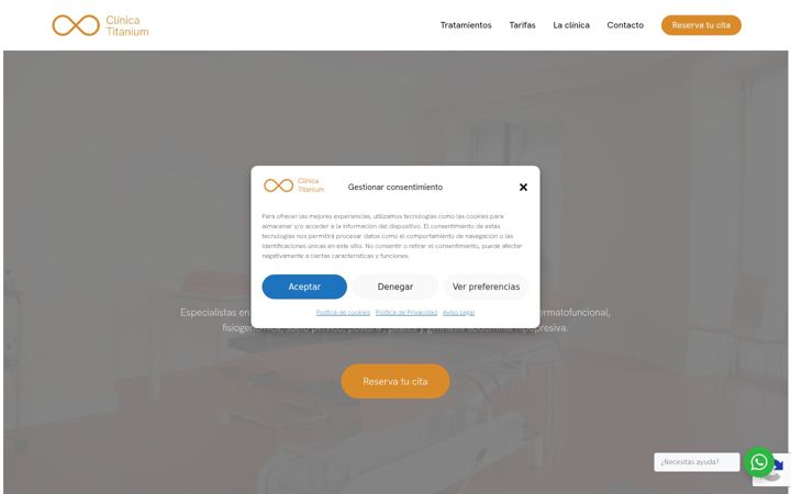 Screenshot of clinicatitanium.es