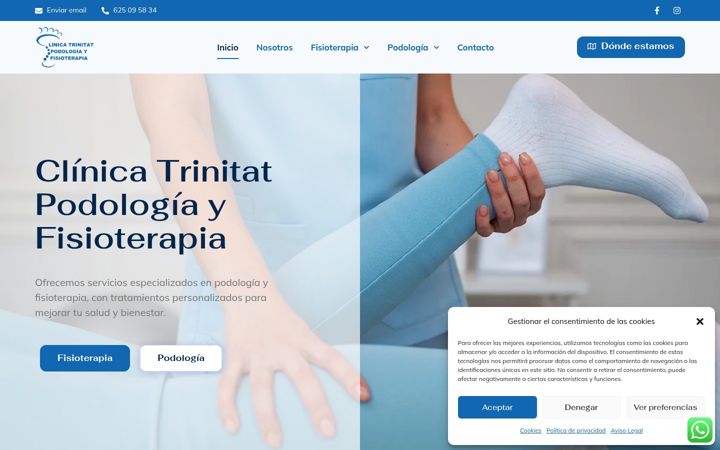 Screenshot of clinicatrinitat.es