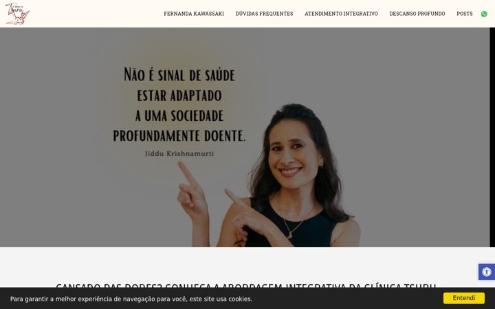 Screenshot of clinicatsuru.sjc.br
