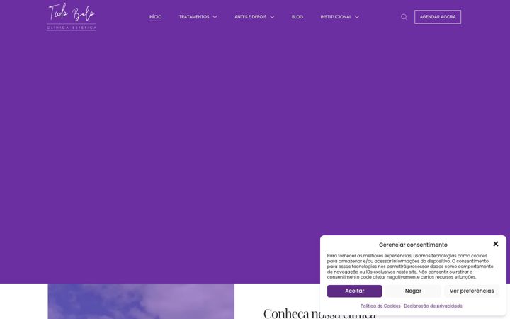 Ekrānuzņēmums no clinicatudobelo.com.br