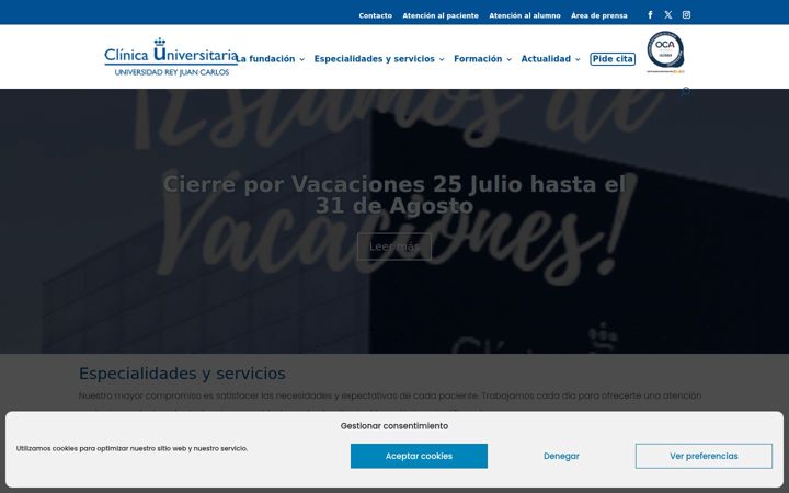 Posnetek zaslona clinicaurjc.es