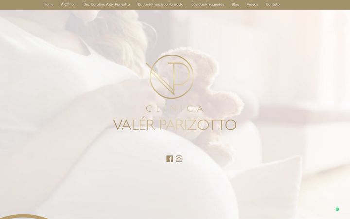 Screenshot of clinicavalerparizotto.com.br