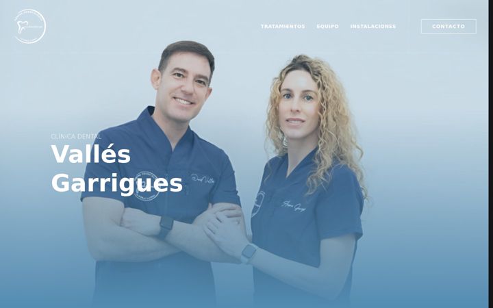 Screenshot of clinicavallesgarrigues.com