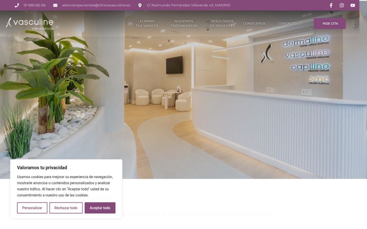 Screenshot of clinicavasculine.es