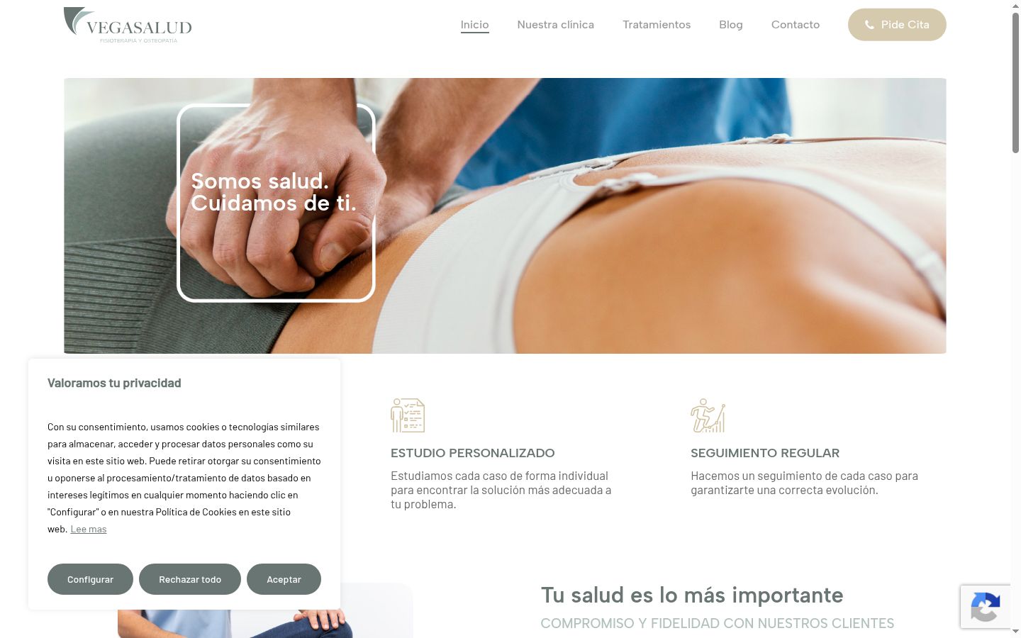 Capture d'écran de la bannière de consentement affichée avant toute interaction