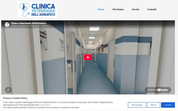 Captura de ecrã de clinicaveterinariaadriatico.it