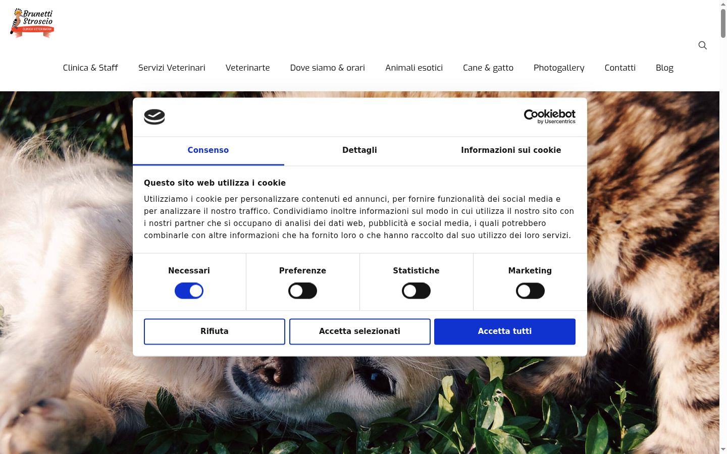 Captură de ecran a bannerului de consimțământ afișat înainte de orice interacțiune