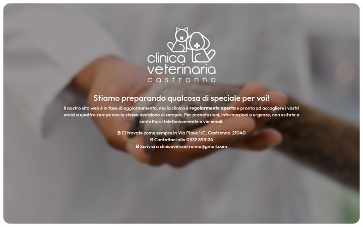 Screenshot of clinicaveterinariacastronno.it