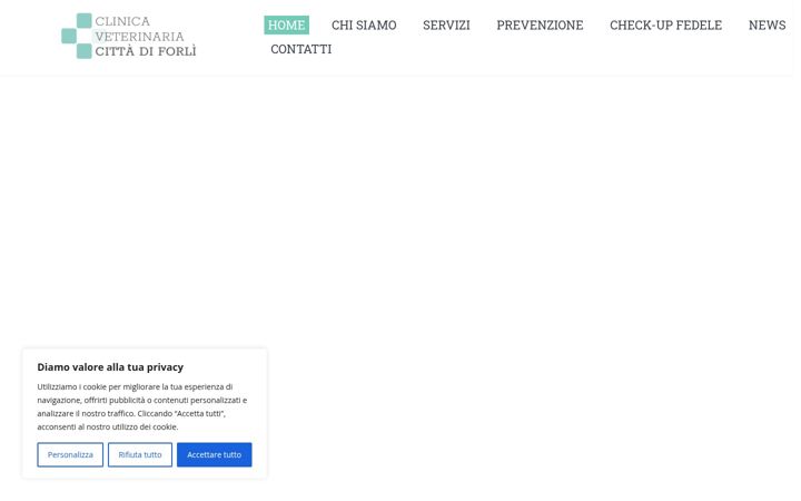 Screenshot of clinicaveterinariacittadiforli.it