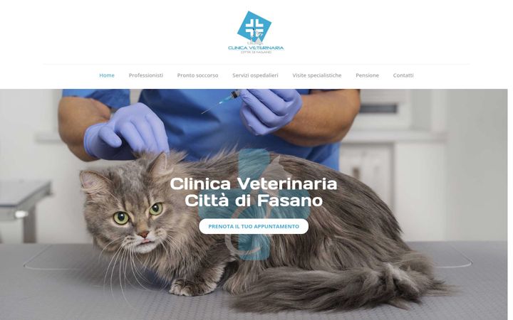 Screenshot of clinicaveterinariafasano.it