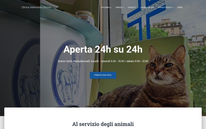 Screenshot of clinicaveterinariascandicci.it