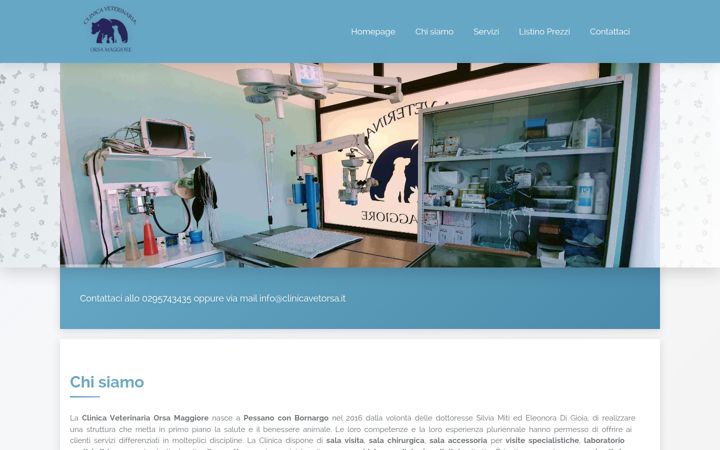 Screenshot von clinicavetorsa.it