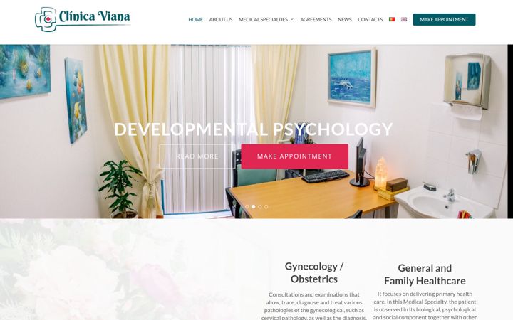 Képernyőkép: clinicaviana.pt