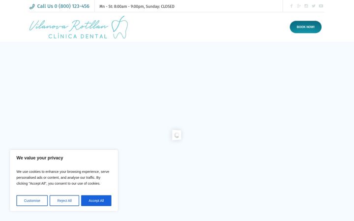 Screenshot of clinicavilanovarotllan.com